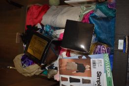 A selection of of haberdashery sewing and dress making fabrics and materials