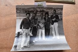 A photograph of the new river side jazz band