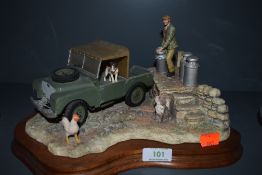 A Border Fine Art limited edition study, Putting Out The Milk JH66, by Ray Ayres, (af), no cert