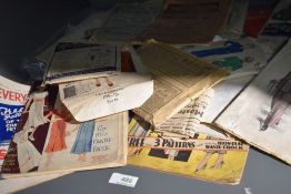 A large collection of antique dress patterns and magazines(some superb adverts in these!) a lot