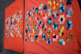 Two retro patchwork coverlets.