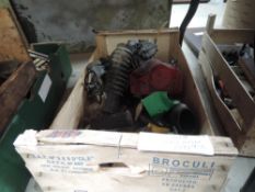 A collection of items including 4 pot carb, two other carbs and similar items.