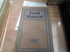 An interesting 1920 Ford manual for owners and operators of Ford cars and trucks.