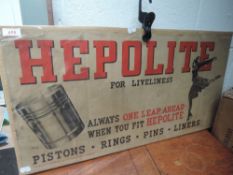 A vintage Hepolite advertising poster, St Johns works, Bradford.