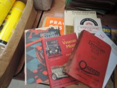 A collection of car books, technical data and more.