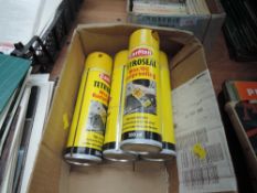 Four cans of Tetroseal.