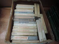 Twenty observers books of varying dates for cars and automobiles, some with dust covers.