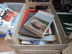 A small collection ephemera for Ferrari, Mercedes and Porsche.