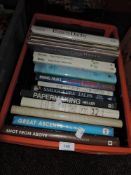 A selection of books, including geographical interest and similar.