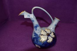 A double spouted vase or water jug by Turn EW Vienna Ernst Wahliss