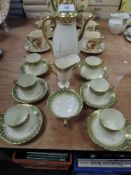 A Royal Doulton part coffee service comprising of coffee pot,creamer,sugar basin and six cups and