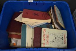 A selection of books with various themes and interests