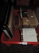 A selection of books including a 1939 copy of 'men only' George Elliot novels and more.