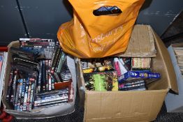 A large selection of dvd films and programmes including action adventure and horror