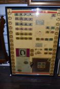 A selection of framed stamp and first day cover sets realting to the Queen silver jubilee