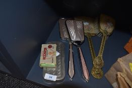 A selection of shaving cleaning and grooming items including Rolls razor