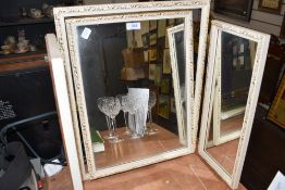 a modern tryptich dressing table mirror