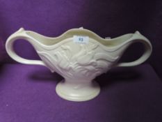 A Spode Velamour handled vase.