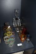 A selection of 1950's and later cocktail and shot glasses