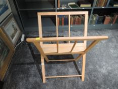 A modern beech frame portfolio picture stand