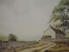 A limited edition print after Chris Rouse, West Stonesdale, Swaledale, numbered 19/350, 28 x 38cm,