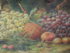 An oil pinting, W B Spencer, still life, signed and dated 1880, 50 x 60cm, framed and glazed