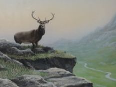 A watercolour, Jepson, monarch of the glen, signed and dated (19)91, 42 x 62cm, framed and glazed