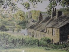 A limited edition print, after Geoff Butterworth, The Peace Of Evening Downham, numbered 297/300,