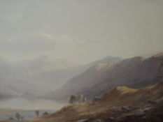A watercolour, Edward Ardern (Tucker), Lakeland landscape, signed and attributed verso, 30 x 45cm,