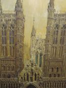 An oil painting, Selwyn Lloyd, Lincoln Cathedral, signed and dated (19)74, framed