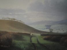 An oil painting, Ritchie, Cheviot Hills, signed, 30 x 39cm, framed