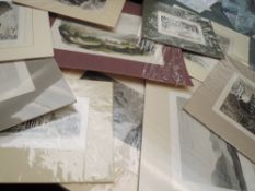 A selection of engravings, 19th century, inc after Harwood, Stockport, 13 x 18cm, approx 8