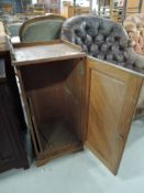 A Victorian stained frame pot cupboard