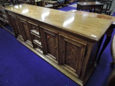 A nice quality modern hardwood sideboard, width approx. 183cm