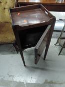 A 19th Century mahogany night stand, dimensions approx. 38 x 35 x 80cm