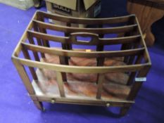 A Regency revival style mahogany canterbury