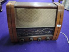 A vintage GEC valve radio