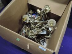 A selection of vintage light fittings