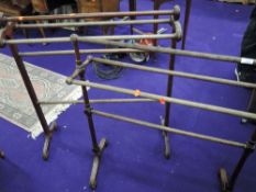 Two Victorian towel rails