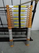 A compact and portable extending ladder