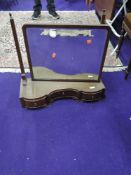 An early 20th Century mahogany toilet mirror on drawer base, width approx. 64cm