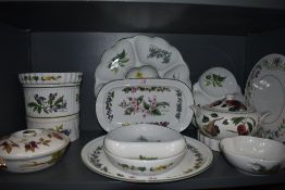 A selection of dinner wares by Royal Worcester including Herbs and Arcadia