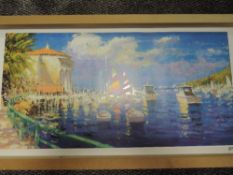 A selection of modernist full colour limited edition prints indistinctly signed