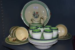 A collection of Mintons tea cups and saucers,side plates,cake plate, sugar and jug, around