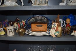 A selection of ceramics and curios including Melba horse figure