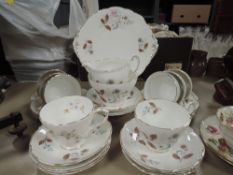 A part tea service by Regency bone china