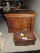An oak lockable case and similar