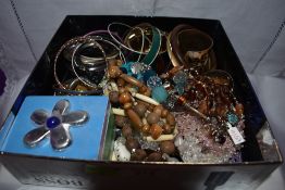 A selection of costume jewellery bracelets and bangles