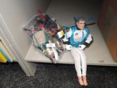 A selection of action man accessories and weapons