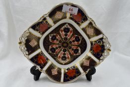 A Royal Crow Derby Old Imara bonbon dish